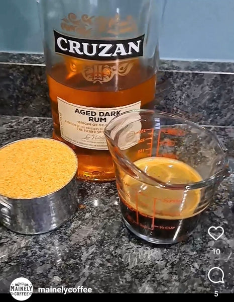 Elaboración de licor de café casero 