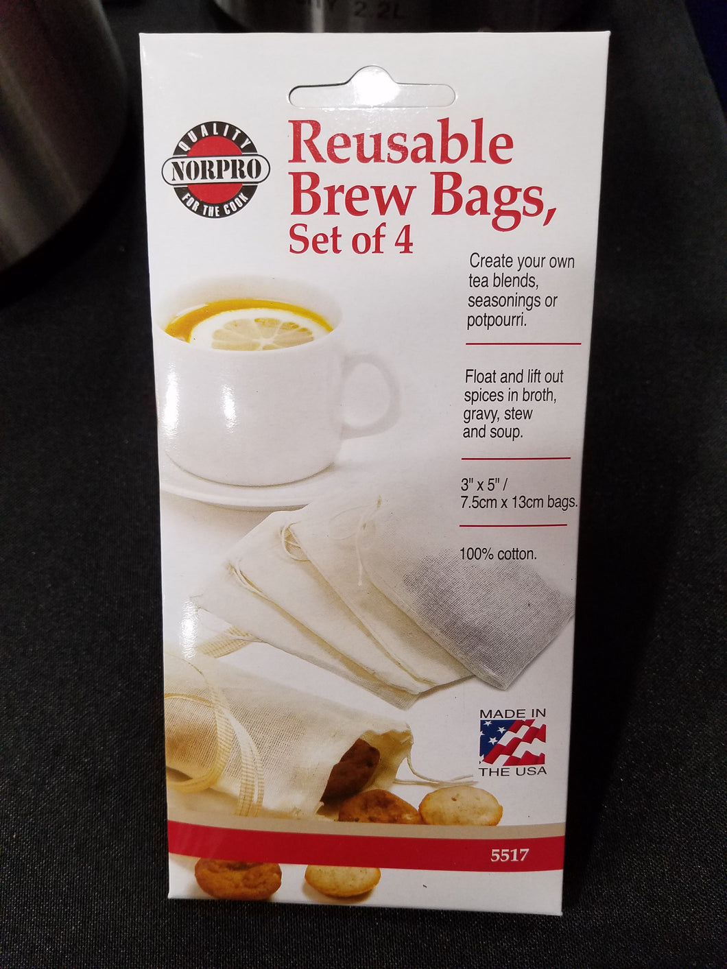reusable tea bags (4pk)