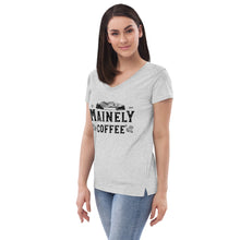 Mainely Coffee Logo Women’s recycled v-neck t-shirt